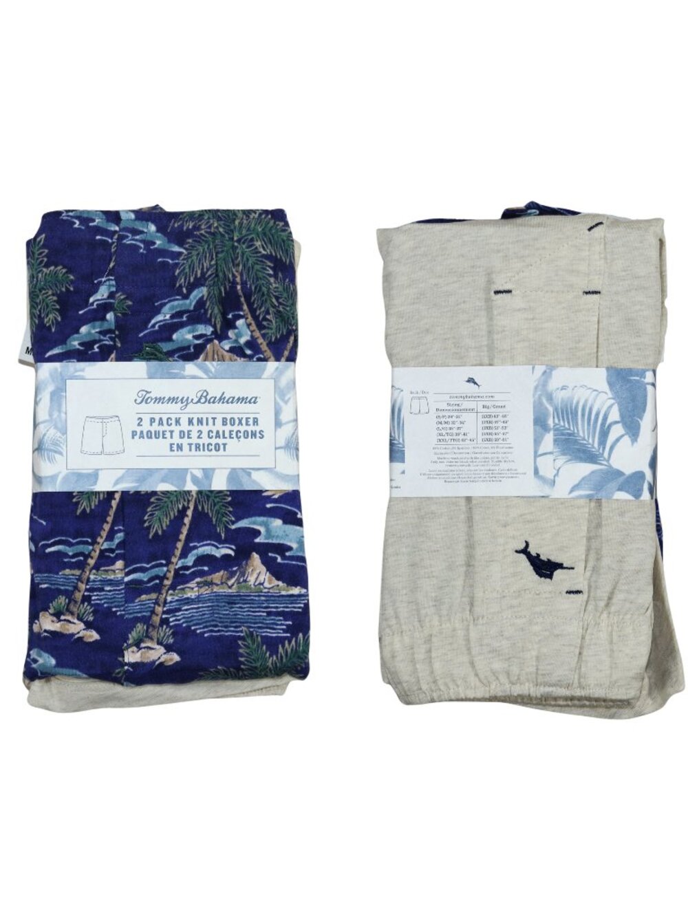 Tommy Bahama 2-Pack Soft Cotton Tropical Men's Knit Boxer Shorts Underwear NWT